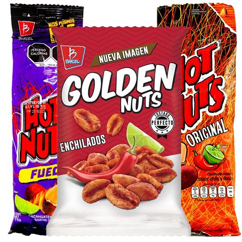 Nuts Bundle Mexican Nuts Snack Variety Hot Nuts Fuego Golden Nuts And Hot Nuts Spicy Peanuts