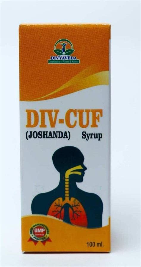 Divyaveda Div Cuf Syrup Cough Syrup 100 Ml At Rs 85 Box In Jagadhri Id 2850886948012