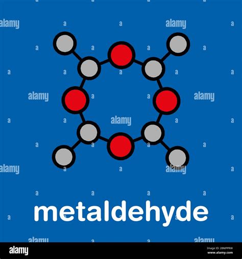 Metaldehyde pesticide molecule. Used against slugs and snails and as ...