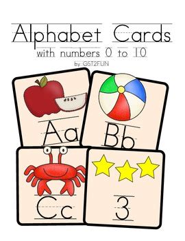 Alphabet Display Cards - Traditional Print by GST2FUN | TpT