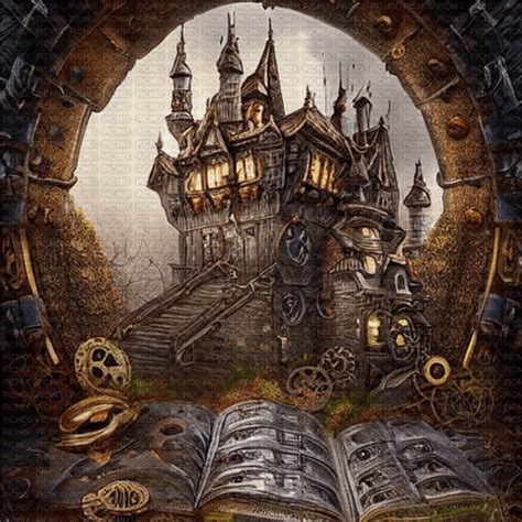 Kikkapink Background Steampunk Castle Kikkapink Background