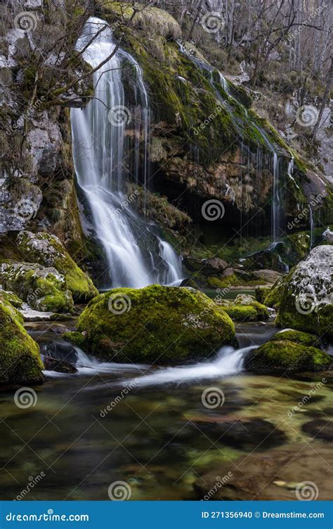 Slap Virje Waterfall In Long Exposure Stock Photo Image Of Creek