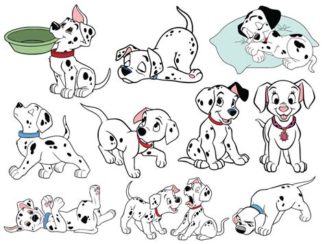 101 Dalmatians Svg Cut Files Dalmatians Png Svg Vector Clipart Artofit