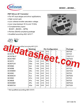 Bc B Datasheet Pdf Infineon Technologies Ag