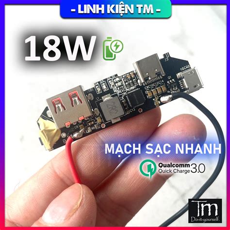 Mạch Sạc Dự Phòng Sạc Nhanh QC3 0 PD3 0 18W Shopee Việt Nam