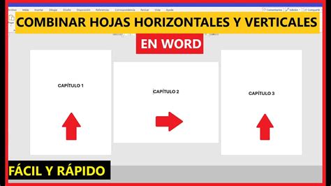 C Mo Combinar Hojas Horizontales Y Verticales En Un Mismo Trabajo En