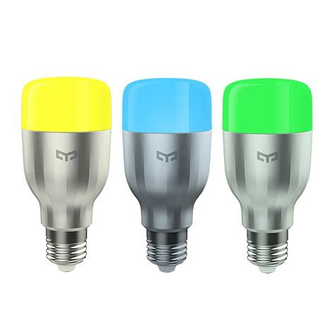 Умная лампа Xiaomi LED Smart Bulb Color серебристый : купить по ...