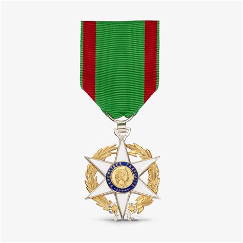 Insigne Médaille Ordre du Mérite agricole Chevalier Argent Arthus