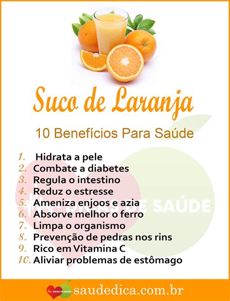 Os 10 Benefícios Do Suco De Laranja Para Saúde Dicas De Saúde Saúde