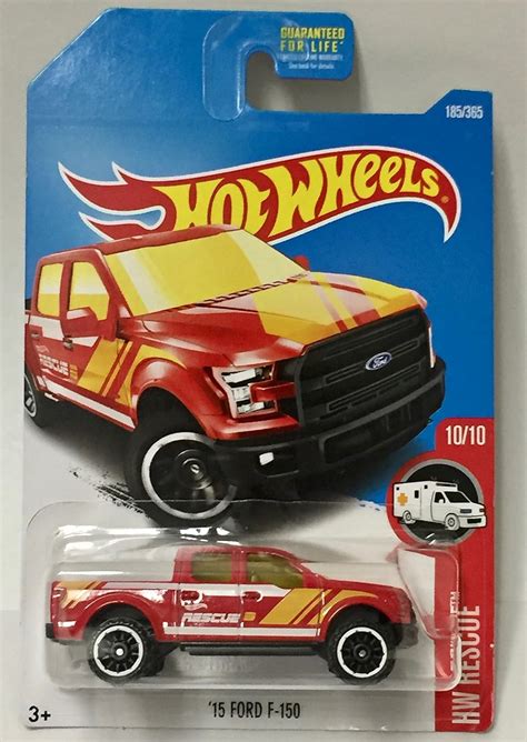 Amazon Hot Wheels 2017 HW Rescue 15 Ford F 150 185 365 Red Toys Games
