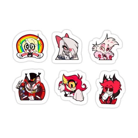 Hazbin Hotel Sticker Set Sticker For Sale By Anic In