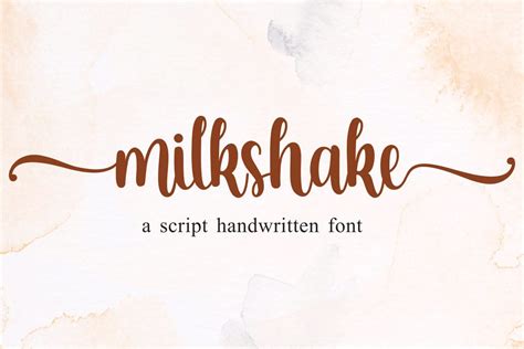 Milkshake Font | Mozarella | FontSpace