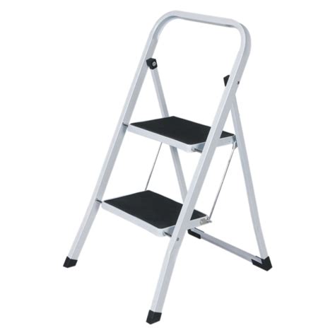 Escalera plegable de 2 peldaños antideslizante con escalera de