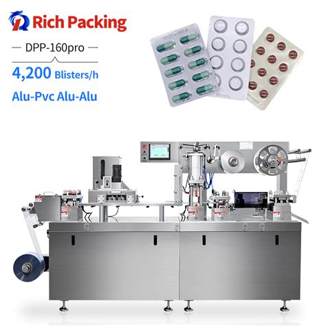 Full Automatic Flat Plate Alu Alu Alu Plastic Pill Tablets Softgel