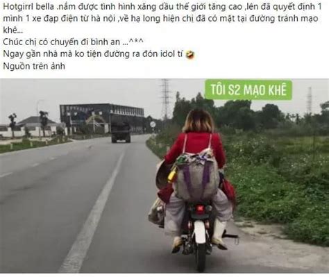 Hình ảnh mới nhất của Hot girl quỵt nợ Bella sau khi quyết định Nam tiến bằng xe đạp điện