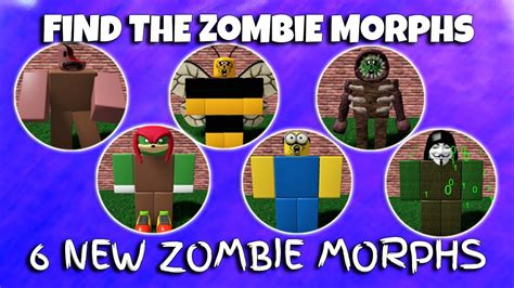 Roblox Find The Zombie Morphs 9 New Zombie Morphs Maze Youtube