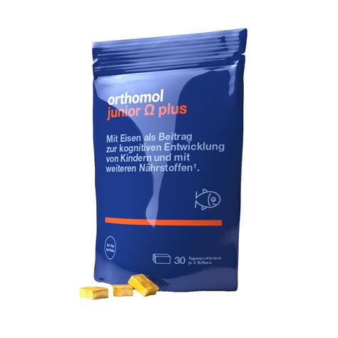 Витамины Orthomol Junior Omega Plus, купить ортомол джуниор омега плюс ...
