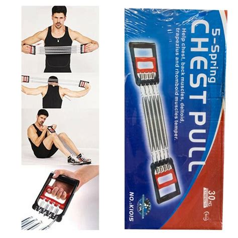 Body Chest Expander Exercise 5 Spring Puller Muscle Stretcher Super