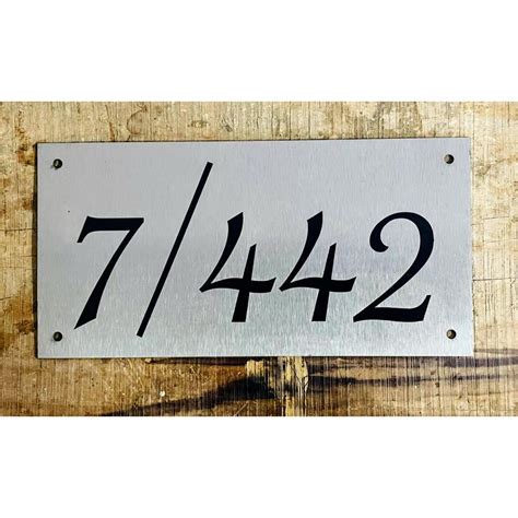 Personalized Metal Engraved Name Plate Elevate Your Space