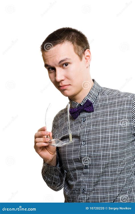 young man show interest stock photo image  classic