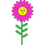 Vector clip art of a banner with flourishing flowers | Free SVG