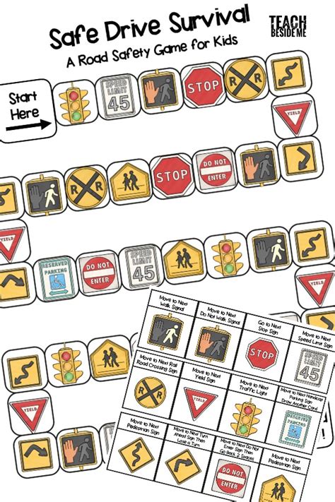 Road Safety Board Game - Teach Beside Me