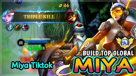 Miya Best Build In 2024 Top 1 Global Miya Gameplay Miya Tiktok