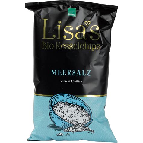 Transgourmet Österreich Lisa s Bio Kesselchips Meersalz 125 g