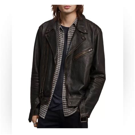 John Varvatos Jackets Coats John Varvatos Asymmetrical Leather