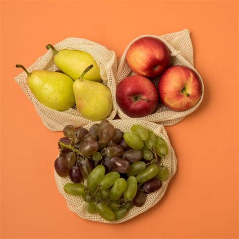 Reusable Grocery Bags With Fruits Reusable Packaging For Fruits And