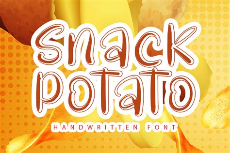 Snack Potato Font By NYA Letter Creative Fabrica