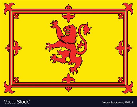 Scottish lion flag Royalty Free Vector Image - VectorStock