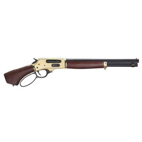 Henry Axe 410 Bore Lever Action Brass Shotgun Brass Blued Finish Bucksnort Outfitters