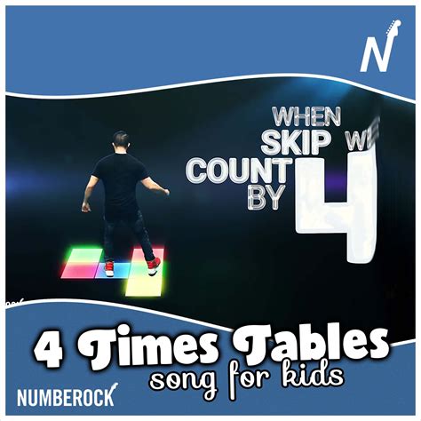 When we skip count by 4, we dance a 4 into the floor. | What better way