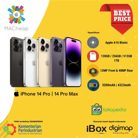 Jual Iphone Pro Pro Max Gb Gb Gb Tb Garansi Resmi Ibox