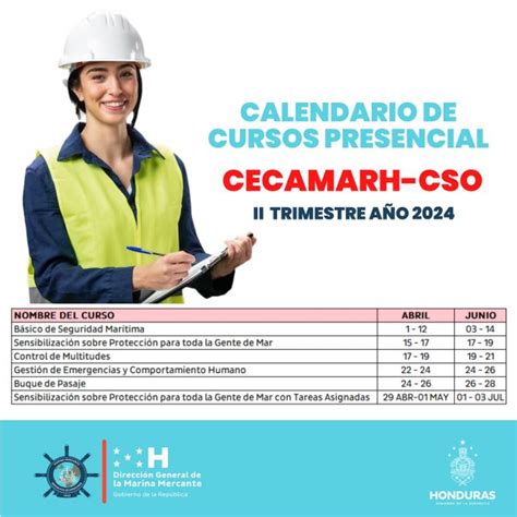 Escuela Mar Tima Centroamericana Calendario Presencial Ii Trimestre