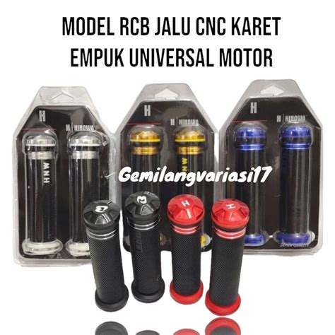 Jual Handgrip Jalu Cnc Handfat Model RCB Karet Empuk Bisa Universal