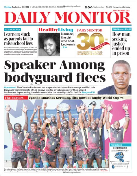 Daily Monitor On Twitter The Daily Monitor This Monday Get Details