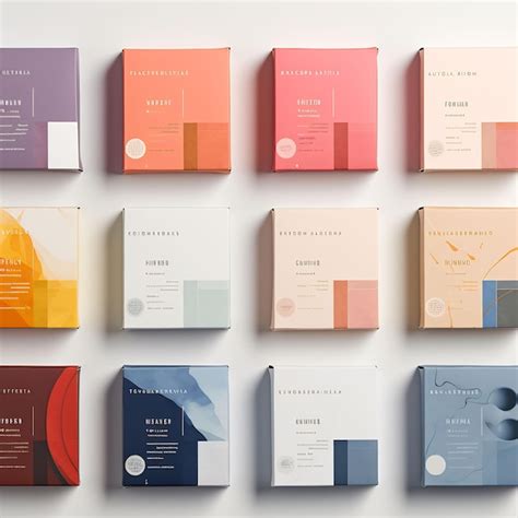 Premium AI Image A Collection Of Colorful Boxes With One That Says