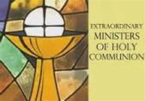 Ministers Of Eucharist St Bernard Catholic Community