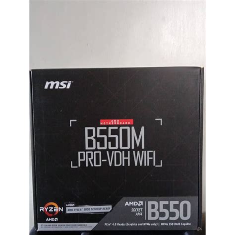 全新現貨 微星 Msi B550m Pro Vdh Wifi 主機板 蝦皮購物