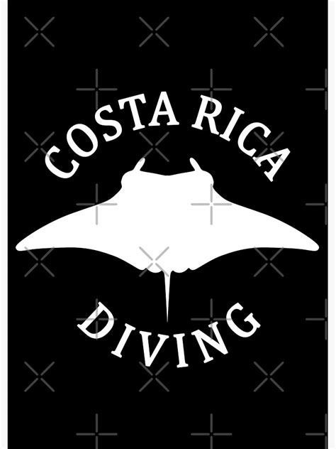 Swimming With Manta Ray Costa Rica Scuba Diving Poster By Tmbtm