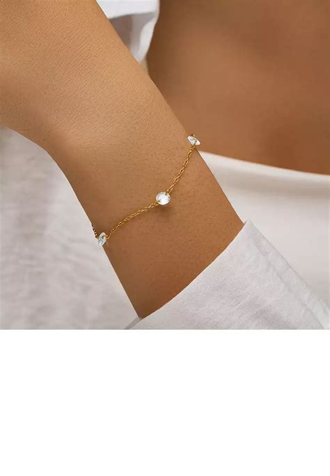 Buy Glamorousky Sterling Silver Plated Gold Fashion Simple