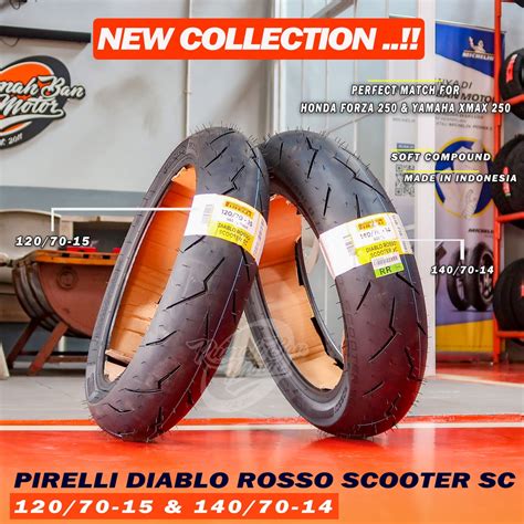 Jual Pirelli Diablo Rosso Scooter Sc 12070 15 14070 14 Ban Xmax