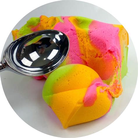 Rainbow Sherbet Unique Textured Slime Shop Slime Dope Slimes