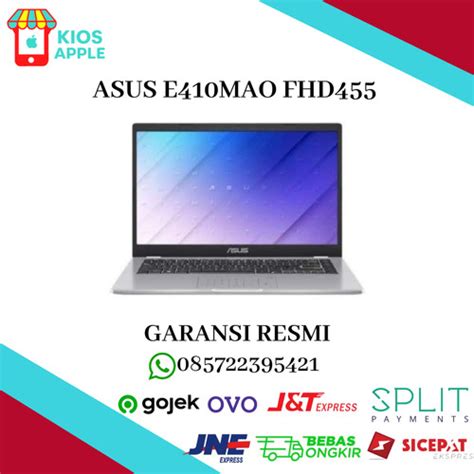 Jual ASUS E410MAO FHD455 Celeron N4020 4GB 512GB W10 OHS Dreamy White