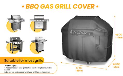 Velway BBQ Covers Waterproof Heavy Duty Barbecue Cover UV Resistant