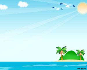 Beach PowerPoint Template Background