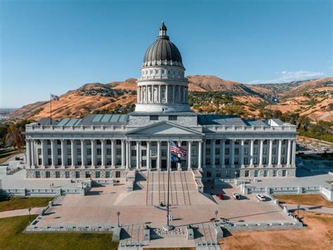 Premium Photo Aerial Panoramic View Of The Salt Lake City Capitol