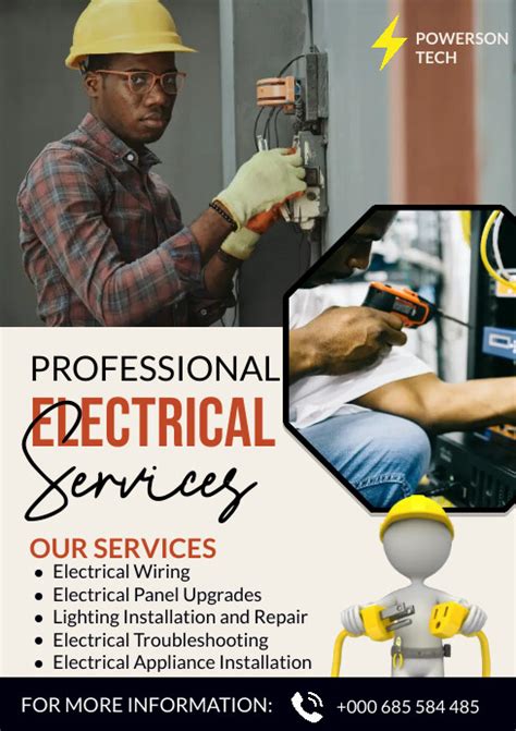 Proffesional Electrical Services Template Postermywall